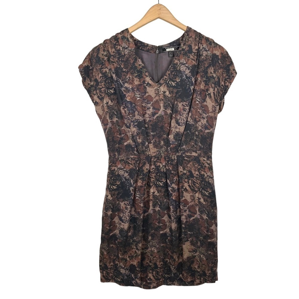 PERUVIAN CONNECTION Floral A-Line midi dress